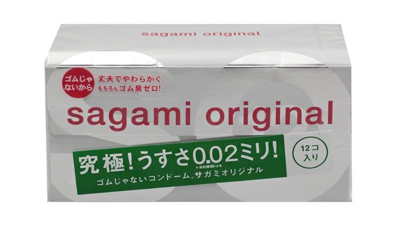Ультратонкие полиуретановые презервативы Sagami Original 0.02, 12 шт - фото 143298