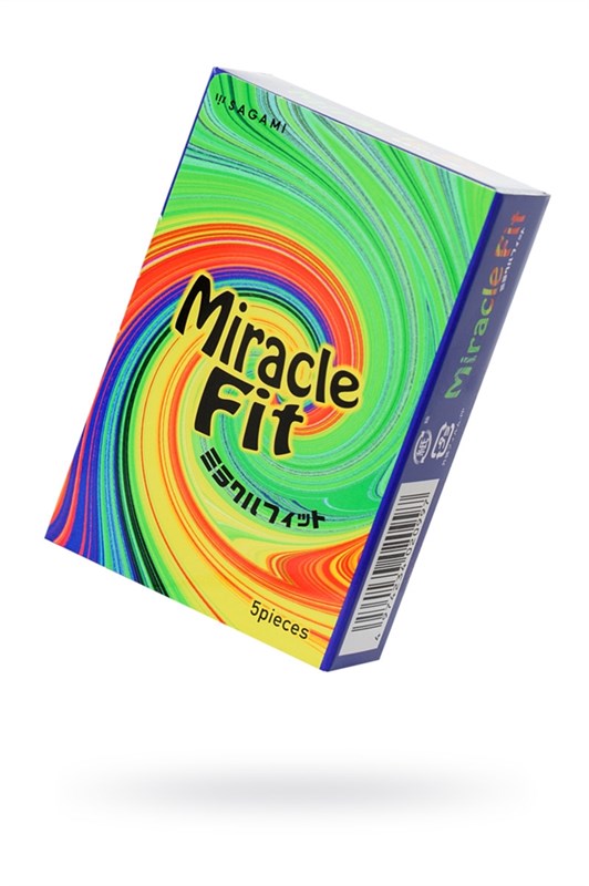 Презервативы Sagami, miracle fit, латекс, 18,5 см, 5,2 см, 5 шт. - фото 157180