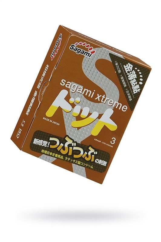 Презервативы Sagami, xtreme, feel up, латекс, 19 см, 5,2 см, 3 шт. - фото 157257
