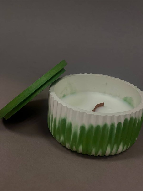 Натуральная арома-свеча ручной работы Valentayn в горшочке - фото 164031