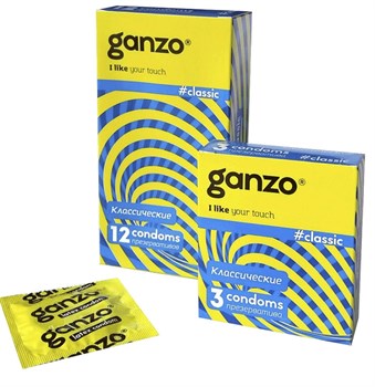 Презервативы GANZO CLASSIC (Классические), 12 шт