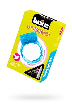 Виброкольцо Райская птица + презерватив LUXE VIBRO