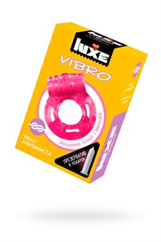 Виброкольцо Ужас Альпиниста + презерватив LUXE VIBRO