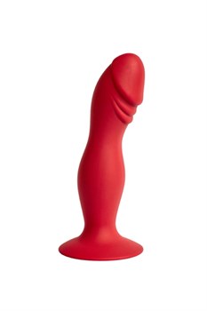 Красный анальный стимулятор Hercules, 16х3,5 см