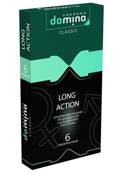 Презервативы с пролонгирующим эффектом DOMINO Classic Long action, 6 шт