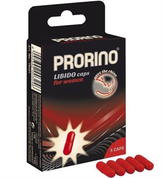 Возбуждающее средство для женщин PRORINO Libido Caps, 5 капсул