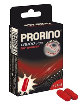 Возбуждающее средство для женщин PRORINO Libido Caps, 2 капсулы