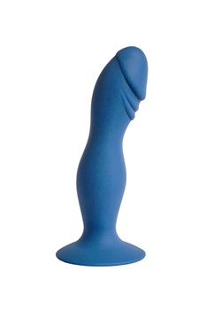 Синий анальный стимулятор Hercules, 16х3,5 см