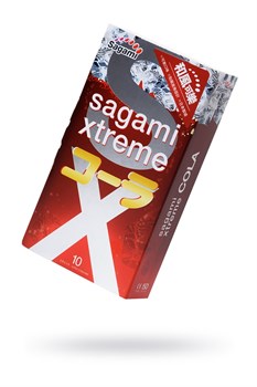 Ароматизированные презервативы Sagami Xtreme Cola - 10 шт