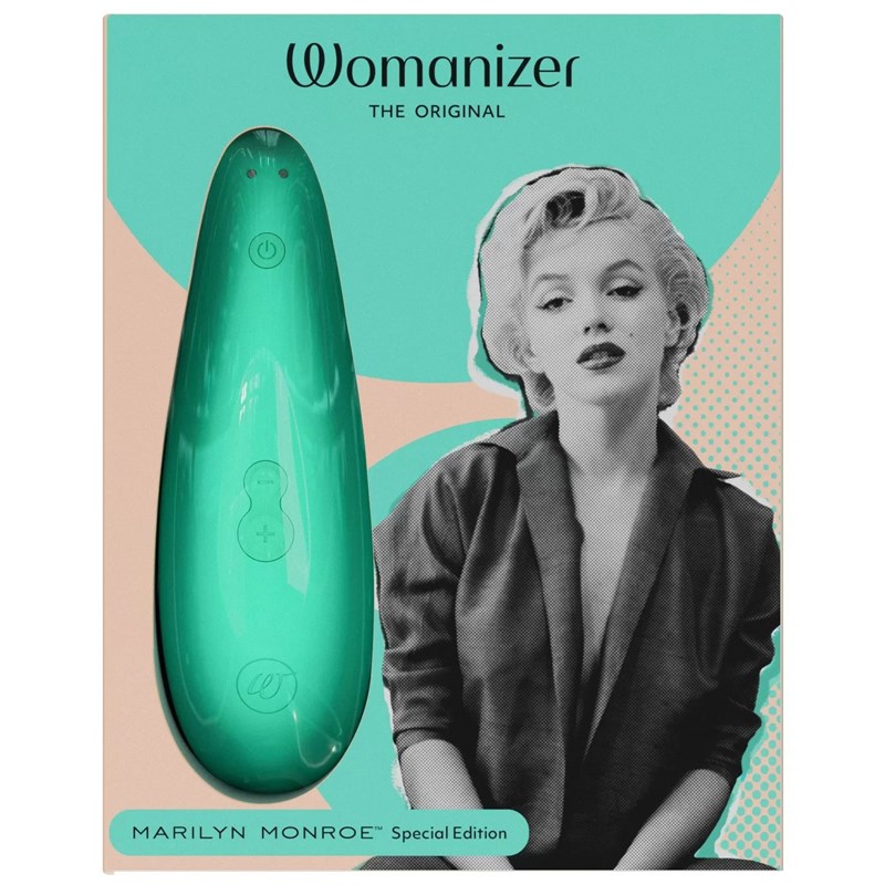 Бесконтактный клиторальный стимулятор Womanizer Marilyn Monroe мятный WZ222SG8 - фото 165557