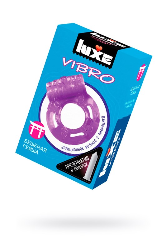 Виброкольцо Бешеная гейша + презерватив LUXE VIBRO 10T00014122 - фото 175473