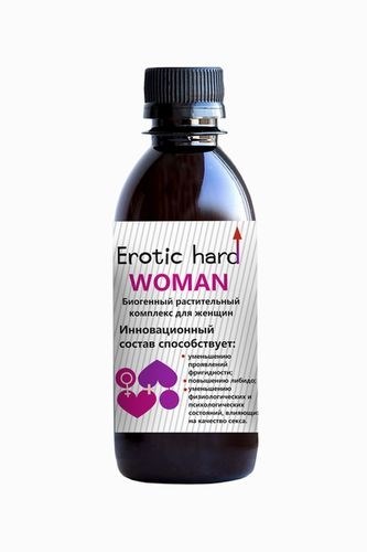Женский биогенный концентрат для повышения либидо Erotic hard Woman, 250 мл 155003 - фото 176085