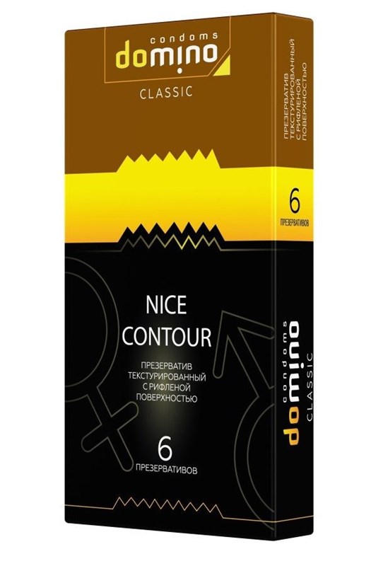 Презервативы с рёбрышками DOMINO Classic Nice Contour, 6 шт 61862 - фото 182104