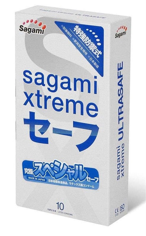 Презервативы SAGAMI Xtreme Ultrasafe 10шт. (С двойным количеством смазки) 143164 - фото 184186