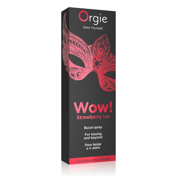 Стимулирующий спрей для оральных ласк Orgie Wow! Strawberry Ice Bucal Spray, 10 мл 51935 - фото 190562