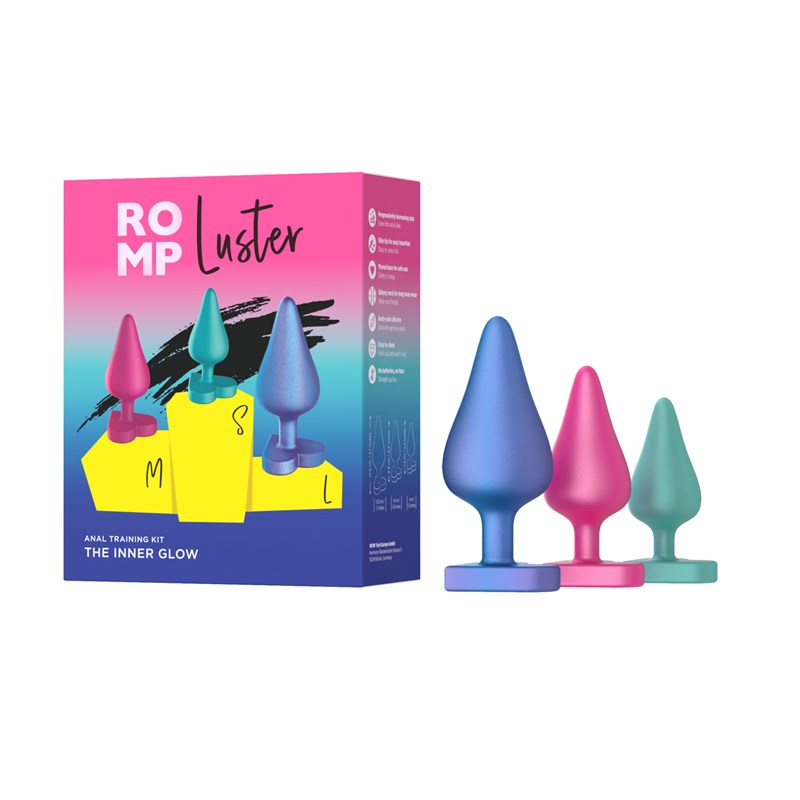Набор анальных пробок Romp Luster, 3 шт RP281SGZ