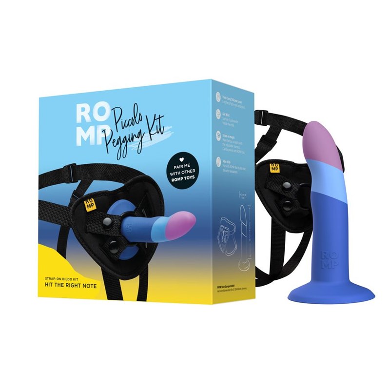 Страпон Romp Piccolo Pegging Kit: фаллоимитатор + пояс RPSO1SG9