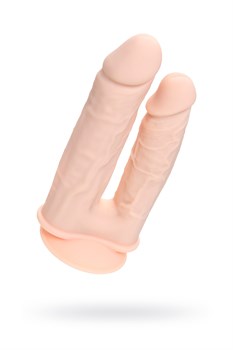 Фаллоимитатор для двойного проникновения RealStick Silicone Armie H, сайлекспан 19 см, 3,8 см 9420014