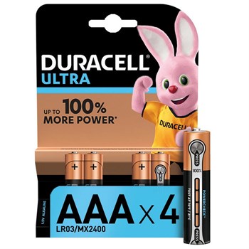 Батарейки Duracell AAA, 4 шт DURLR3t4BL