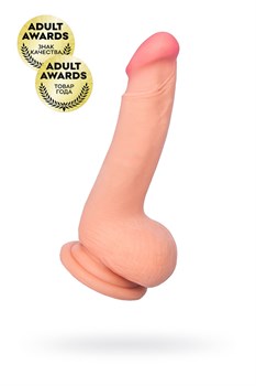 Реалистичный фаллоимитатор TOYFA RealStick Elite Nathan, TPR, телесный, 18,5 см, 3,8 см 982004-1