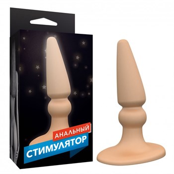 Анальный стимулятор телесного цвета, 10х3 см 50001BXDD