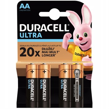 Батарейки Duracell  AA, 4 шт DURLR6t4BL