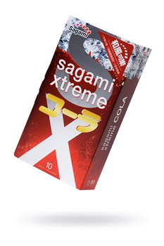 Ароматизированные презервативы Sagami Xtreme Cola - 10 шт 729/1