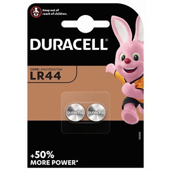 Батарейки Duracell LR44, 2 шт DURLR442BL