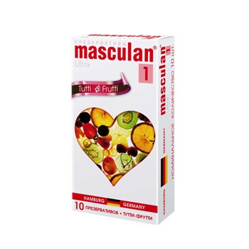 Презервативы Masculan Ultra 1 Тутти-Фрутти (Tutti-Frutti),10шт. 11960