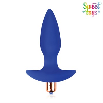 Синяя коническая анальная пробка Sweet Toys, 10,5х3,5 см ST-40167-2