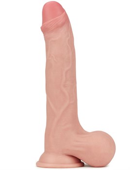 Фаллоимитатор на присоске Sliding Skin Dual Layer Dong, телесный, 45х245 мм LV317007