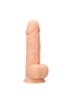 Дилдо с мошонкой Silicone Dildo With Balls, 21 см REA076FLE