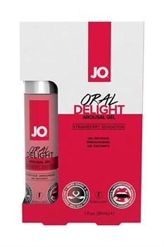 Гель для оральных ласк с десенсибилизацией Oral Delight Strawberry Sensation, 30 мл JO40481