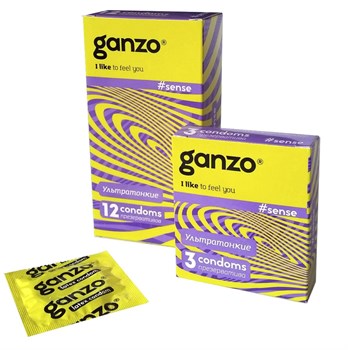 Презервативы GANZO SENSЕ (Тонкие), 12 шт 104481