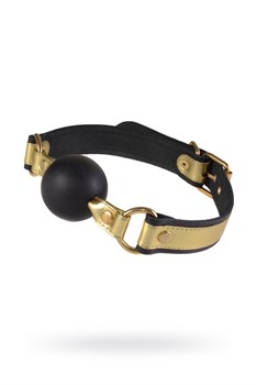 Кляп кожаный  Sitabella золотистый 3005-18