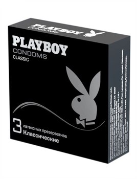 Презервативы Playboy Classic (классические), 3 шт PB32