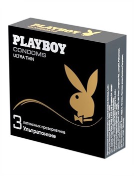 Презервативы Playboy Ultra Thin (Ультратонкие), 3 шт PB31