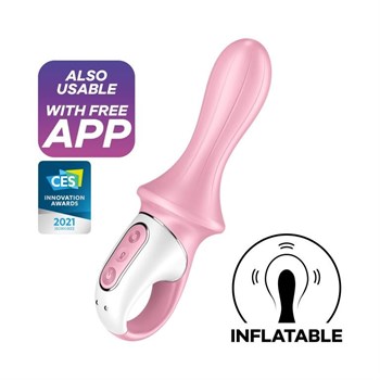 Расширяющийся вибромассажер Air Pump Booty 5 Connect App 4038551