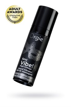Гель для массажа ORGIE Sexy Vibe High Voltage с усиленным эффектом вибрации, 15 мл 21203