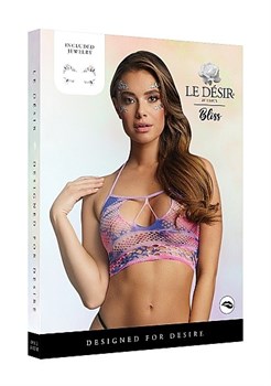 Укороченный топ с бретелькой через шею BLS006MULOS
