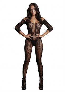 Кетсьюит (боди-комбинезон) Lace Sleeved Bodystocking DES033BLKOS