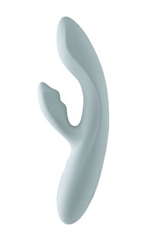 Вибратор-кролик Chika Turquoise Grey с функцией нагрева SA375A