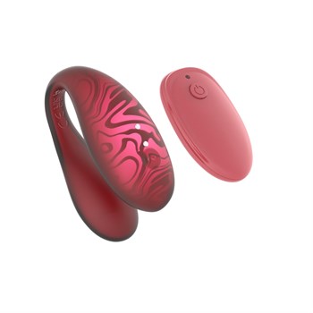 Парный вибромассажер TWIN+, Red с пультом дистанционного управления и управлением через приложение AM-001R