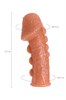 Насадка на член с пузырьками, венками и ребристостью Extreme Sleeve, 12,7 см ES09S