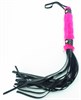 Плеть из лака с розовым мехом BDSM LIGHT 740004ars - фото 167715