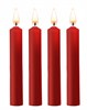 Набор из 4 красных восковых свечей Teasing Wax Candles OU488RED - фото 170736