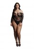 Боди Wonder Rhinestone Bodysuit со стразами - Plus size DCH004BLKOSX - фото 172914