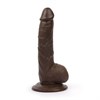 Тёмный фаллоимитатор с мошонкой Erowoman, 20 см ER-30056-1 - фото 177460