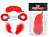 Набор красных БДСМ-аксессуаров из 4 предметов NTB80333
