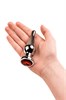 Анальный страз с кристаллом цвета рубин Metal by TOYFA, 10х3 см 10T-00009535